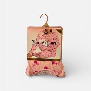 Juicy Couture Pink with Cherries Seamless Long-sleeve Top & Leggings Set S - NWT